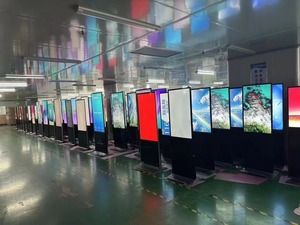 Đen tầng thường vụ dọc màn hình cảm ứng kiosk 4k trong nhà máy nghe nhạc quảng cáo Màn hình hiển thị HD <span class=keywords><strong>LCD</strong></span> LED kỹ thuật số biển - Product Image 5