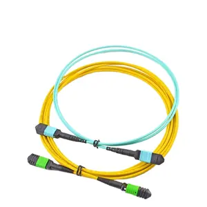 SM MM Optique MPO MTP Mâle Femelle Connecteur 3.0mm Rond Mini Câble Fibre Optique Patch Cordon