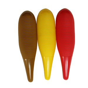 Instrumento de percusión Orff al por mayor, raspador de plástico color café, tubo de sonido de rana, juguete, accesorio musical, material didáctico - Product Image 2