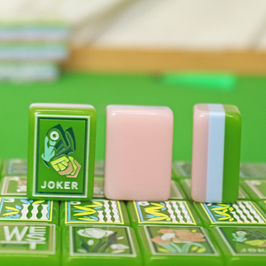 Mahjong américain de luxe, nouveau modèle, vert, en mélamine, quatre étages, 160 pièces, en acrylique, pliable, durable, écologique, résistant à l'eau - Product Image 5