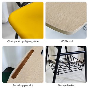Sedia Pieghevole Ergonomica in Plastica Resistente <span class=keywords><strong>per</strong></span> Aula Scolastica, Uso Universitario e Camera da Letto, Vendita all'Ingrosso - Product Image 3