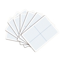 Mini tableau blanc portable 9x12 pouces pour enfants, tableau effaçable à sec, surface en mélamine de 3 mm d'épaisseur, tableau à genoux sans cadre