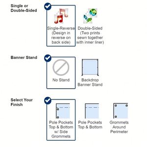Washable Polyester Hanging <b>Step</b> Repeat Backdrop Cover Zipper Closure Digital Printing <b>Portable</b> Customizable Custom Model HS-PD - Product Image 2