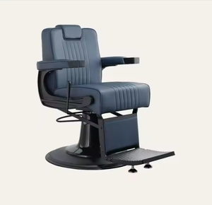 Fauteuil de Salon de Coiffure Rétro K en Gros, Réglable en Hauteur, Rotation à 360 Degrés, en Acier Inoxydable, Étanche, en Cuir PU, pour Salons de Beauté - Product Image 4