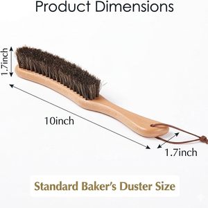 Brosse de nettoyage portable pour chaussures en cuir et baskets, à poils de cheval, pour dépoussiérer – Offre spéciale - Product Image 4