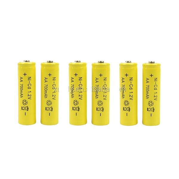 Aa батарея 700mah 1,2 v ni-cd
