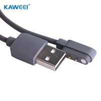 Câble de chargeur magnétique portable USB 2Pin 2.84mm pour ligne de données Smartwatch