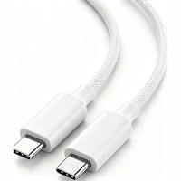 Câble de charge rapide double C de 1 mètre, compatible avec les téléphones Android, les iPad, les tablettes et les ordinateurs portables