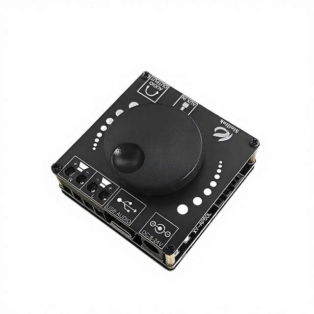 LIXINC XY-AP15H 20WX2 Stereo Digital Power Amplifier Board with Mobile Control APP 12V/24V 3.5mm AUX USB