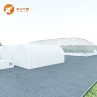 Serres agricoles gonflables à membrane, service mondial, grandes serres commerciales, serres agricoles