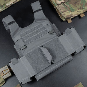 Chaleco Táctico VE-73 Cordura para Deportes al Aire Libre con Cremallera Trasera para Instalar Varios Paneles, Accesorios de Caza - Product Image 6