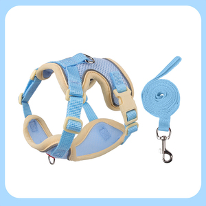 Setelan rompi kucing kecil, sedang Besar tahan keluar Mesh anjing <span class=keywords><strong>Harness</strong></span> Set Neoprene berjalan kucing <span class=keywords><strong>Harness</strong></span> dengan tali perlengkapan hewan peliharaan - Product Image 4