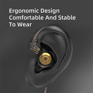 Auriculares con cable <span class=keywords><strong>KZ</strong></span> EDX PRO, controlador dinámico de 16 mm, bajos de alta fidelidad, monitor intrauditivo, cable desmontable, auriculares para juegos de 3,5 mm con micrófono - Product Image 5