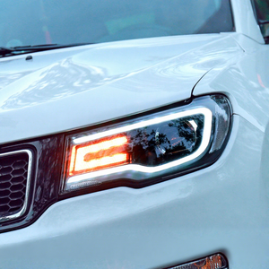 Jushun 17-19 Compass Conjunto de Luces LED de Circulación Diurna Modificadas 45W Xenón Doble Lente con Señal de Giro, Nuevo Estado - Product Image 1