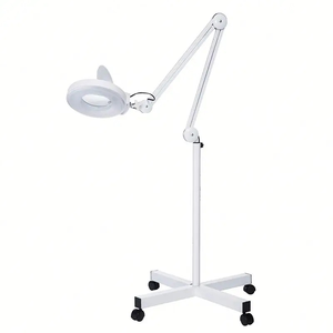 Mesa de Manicura Multifuncional, Soporte de Piso Portátil Móvil con Lámpara LED - Product Image 1