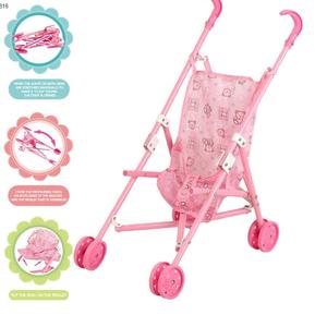 Venta al por mayor barato juego <span class=keywords><strong>de</strong></span> simulación bebida agua orina plegable cochecito cuna bebé 14 pulgadas muñeca <span class=keywords><strong>de</strong></span> hierro cochecito <span class=keywords><strong>de</strong></span> juguete - Product Image 3