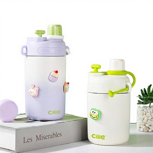 Taza Hilo <span class=keywords><strong>de</strong></span> Gran Capacidad, Acero Inoxidable, Tipo Pajita, Aislada, Portátil, para Té Aromático, Uso General, 580 ml - Product Image 1
