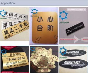 600 באיכות גבוהה * 1200 מ "מ לייזר חריטה <span class=keywords><strong>ABS</strong></span> צבע כפול פלסטיק המשמש לקישוט לבן-שחור, לבן-אדום, צהוב-שחור - Product Image 3