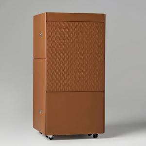 Vinoteca de Lujo Minimalista de Cuero Genuino con Enfriamiento, Mueble de Almacenamiento Moderno de Madera Maciza, Diseño de Alta Gama para el Hogar Ogjg1011 - Product Image 2