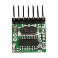 Récepteur et émetteur sans fil 433 Mhz Télécommande Code d'apprentissage Module de décodage 1527 Sortie 4 canaux avec bouton d'apprentissage