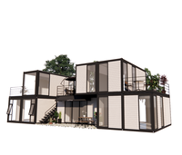 Boîte d'emballage pliante en bois, structure en acier et en bois, haut de gamme, mobile, pour maison, hôtel, jardin extérieur, abri solaire
