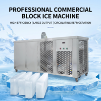 Machine à glaçons en blocs en acier inoxydable durable, machine à glaçons commerciale pour le marché aquatique, la conservation au froid et le transport