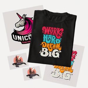 เสื้อยืดพิมพ์ลายโลโก้ DTF ผ้าฝ้าย 100% เนื้อหนา สำหรับงานโปรโมชั่น โฆษณา ปริมาณสั่งซื้อขั้นต่ำน้อย รับสั่งทำตามแบบ - Product Image 3