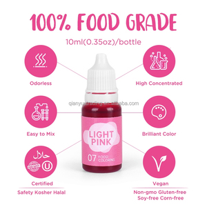Juego de 10 colores al por mayor, colorante comestible de colores vibrante para alimentos, juego de líquido colorante para alimentos de 10 ml para manualidades hechas a mano DIY - Product Image 4
