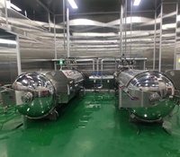 Autoclave à pulvérisation d'eau à économie d'énergie, stérilisateur sans angle mort, matériau SS304, puissance 10 kW, température 134-135°C, pour boissons et aliments
