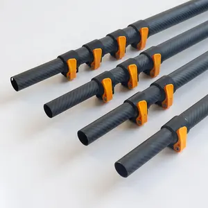 Heavy Duty Strong Carbon Steel Long Telescopic Handle Pole Extended Pole