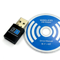 Adaptador de red inalámbrico 2 en 1 Rtl8723 de 150M, adaptador USB para computadora, receptor y transmisor Wifi, sin controladores.
