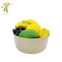 Ecologische, biologisch afbreekbare grote kom van rijstvliesvezels voor soep/noedels/babyfruit, magnetronbestendig, reisbakje voor terug naar school