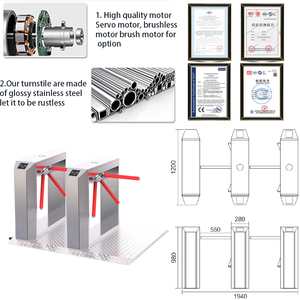Tornello a Tripode Pedonale Personalizzabile Mingxu con Supporto <span class=keywords><strong>SDK</strong></span>/Scansione della Palma della Mano/Sviluppo Impronte Digitali per Soluzioni Personalizzate - Product Image 2