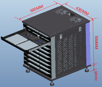 Châssis interne à dissipation thermique personnalisée, armoire de stockage centralisée pour décodeurs, installée à l'intérieur de l'armoire réseau principale