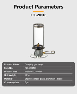 KLL 2001C Mini <span class=keywords><strong>lanterna</strong></span> a <span class=keywords><strong>Gas</strong></span> portatile <span class=keywords><strong>da</strong></span> esterno ultraleggera in acciaio inossidabile - Product Image 2