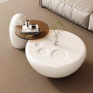High End Round <b>Coffee</b> <b>Table</b> Double Modern Luxury Stainless Steel Brass Rotating Black and Gold <b>Coffee</b> <b>Table</b> - Product Image 5