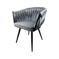 Fauteuils de salle à manger modernes en velours, chaises de salle à manger pour la maison, la cuisine, le restaurant, l'hôtel, le salon, la chambre à coucher, meubles