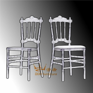 Hot <span class=keywords><strong>Sale</strong></span> Stapelbare Krone Kristall <span class=keywords><strong>Ghost</strong></span> Stühle Hotel Transparent Kunststoff Klar Acryl Outdoor Stuhl Für Event Party - Product Image 1