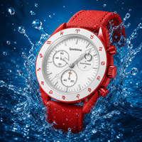 Montre en biocéramique et quartz en gros, logo personnalisé OEM, 42 mm, étanche 3 ATM, motif zodiaque Sagittaire, mode sportive, cadran en verre 22 mm, bracelet en caoutchouc