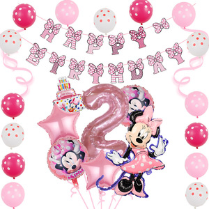 Ensemble de ballons pour enfants Mickey et <span class=keywords><strong>Minnie</strong></span>-Articles de décoration pour la fête d'anniversaire de bébé. - Product Image 3