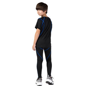 Pantalons de fitness pour garçons 2022, leggings de course et d'entraînement, leggings de sport pour enfants à séchage rapide et haute élasticité - Product Image 1