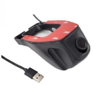 Kamera Dasbor USB Full HD 1080P, Penglihatan Malam ADAS Depan dan Belakang, Kamera Dasbor USB Dua Cara untuk Pemutar Android