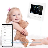 Termostato WiFi Tuya para Calefacción por Suelo Radiante Eléctrico, 16A 25A, Caldera de Agua y Gas, Programable, Control por Voz con Alexa y Google Home