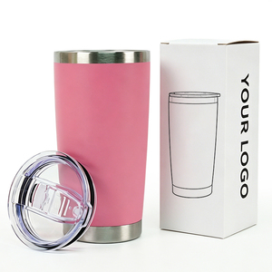 Matte Rubber Coated Car Water Bottle 304 Steel Insulated Tumbler Bpa Free Hot Cold Keep <b>Reusable</b> Travel <b>Cup</b> - Product Image 1