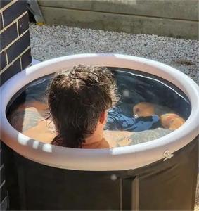 Jacuzzi Inflable Independiente de 90*75CM con Tapa, Bañera de Hidromasaje Plegable Ecológica <span class=keywords><strong>para</strong></span> Adultos, Portátil <span class=keywords><strong>para</strong></span> Uso en Exteriores - Product Image 2