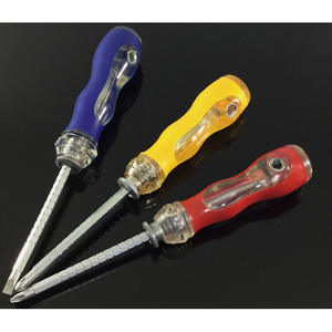 Destornillador de doble punta Phillips y plano, con extensión para tornillos de cazoleta, grado industrial, niquelado, magnético y aislado, para costura - Product Image 2