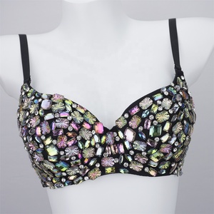 Reggiseno <span class=keywords><strong>con</strong></span> strass lavorato a maglia <span class=keywords><strong>con</strong></span> <span class=keywords><strong>ferretto</strong></span> da donna <span class=keywords><strong>con</strong></span> spalline regolabili - Product Image 2