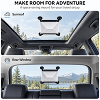 Kit de fixation Starlink Mini pour voiture avec ventouse, support métallique pour fenêtre et toit ouvrant 180 °   Câble tressé en nylon rotatif de 0,2 m