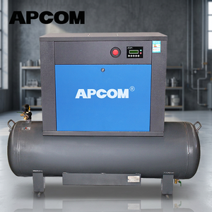 Compresseur commercial à injection d'huile 220V avec sécheur d'air intégré, filtre de précision et réservoir d'air pour usine, atelier et production industrielle - Product Image 1