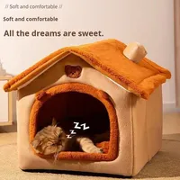 Meubles pour animaux de compagnie, salon, lit pour petits chiens et chats, tissu amovible et lavable, toutes saisons, lit d'intérieur pour animaux de compagnie, provenant de Jiangsu